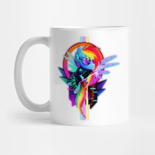 Synthwave Rainbow Dash Mug